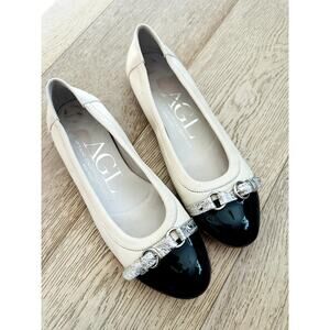 Attilio Giusti Lembruni Monika Cap Toe Ballet Flats Size 7/37